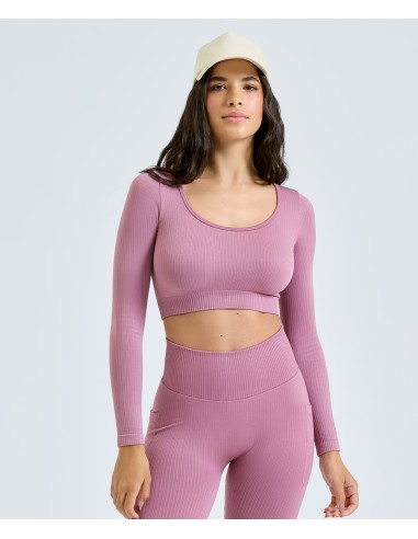 TRI-TR224-Haut court femme TriDri® '3D Fit’ côtelé et sans coutures